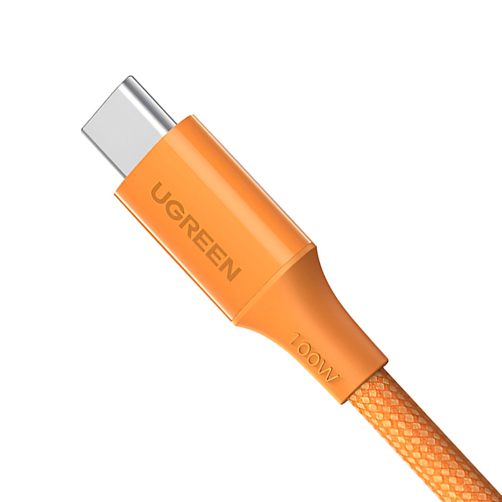 USB-C Data- en Oplaadkabel - USB-C UGREEN L502, 100W, 1m, Oranje