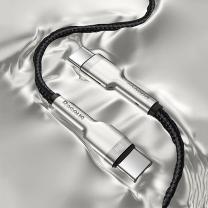 USB-C Data en Oplaadkabel - USB-C Baseus Cafule, 100W, 2m, Zwart CATJK-D01