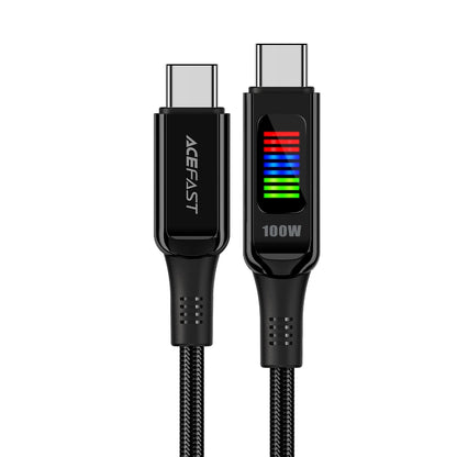 USB-C Daten- und Ladekabel - USB-C Acefast C7-03, 100W, 1,2m, Schwarz