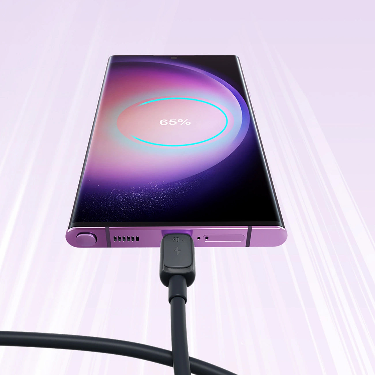 USB-C - USB-C Data- en Oplaadkabel Joyroom A14, 60W, 1.2m, Zwart