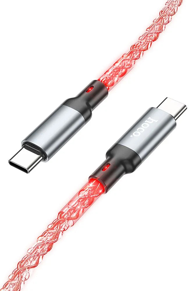 USB-C Daten- und Ladekabel - USB-C HOCO U112, 60W, 1m, Grau