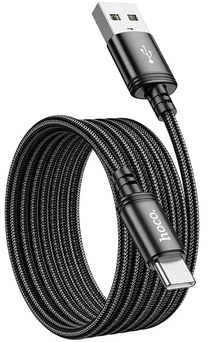 Daten- und Ladekabel USB-A - USB-C HOCO X89, 18W, 2m, Schwarz