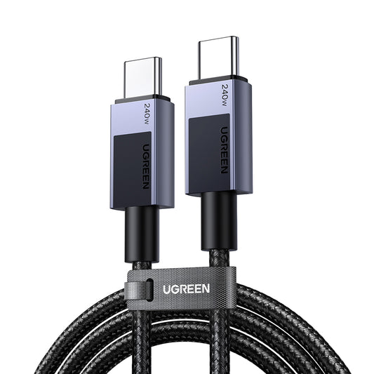 Câble de Données et de Charge USB-C - USB-C UGREEN L513, 240W, 2m, Noir