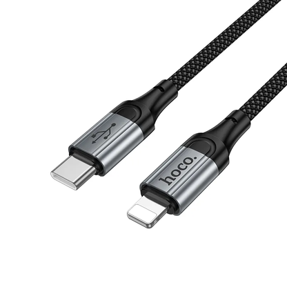 USB-C - Lightning Daten- und Ladekabel HOCO X121, 27W, 1,5m, Schwarz