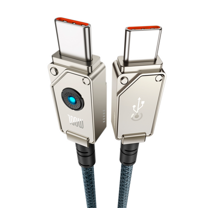 USB-C Data- en Oplaadkabel - USB-C Baseus Unbreakable, 100W, 2m, Wit P10355800221-01