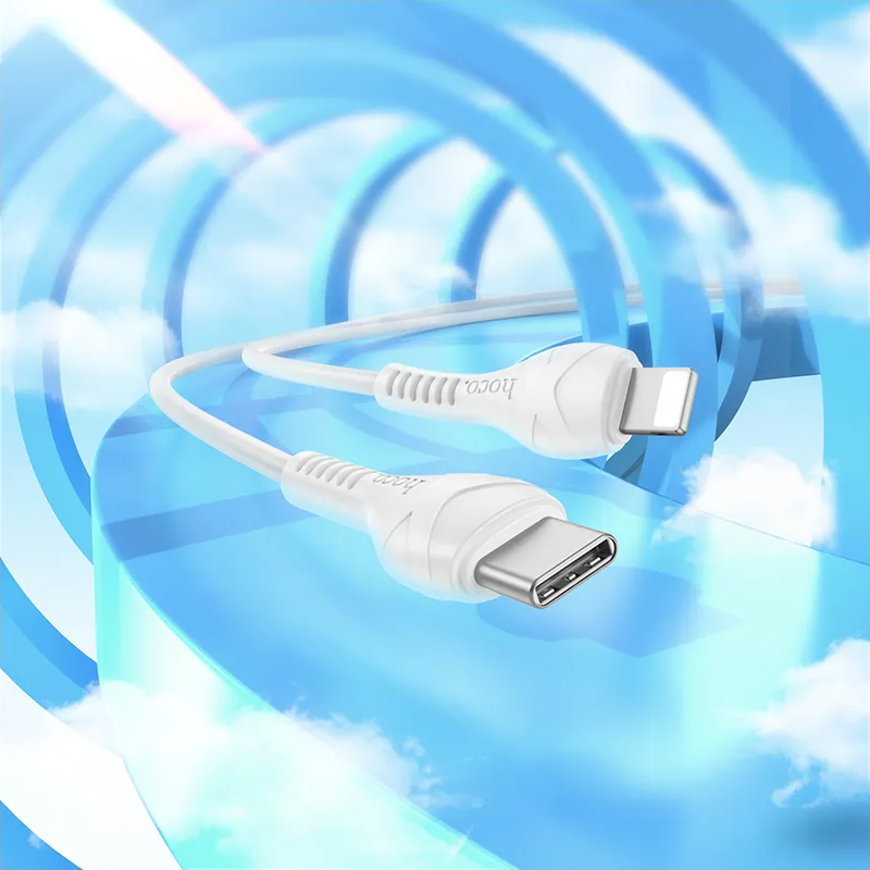 USB-C - Lightning Daten- und Ladekabel HOCO X37, 27W, 1m, Weiß