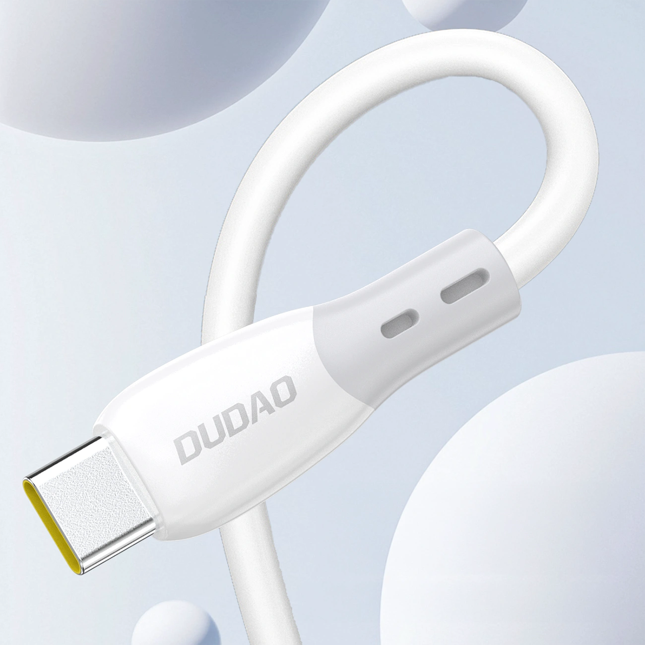 USB-C Data- en Oplaadkabel - USB-C Dudao L25SC, 60W, 2m, Wit