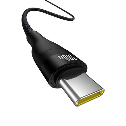 USB-A - USB-C Data- en Oplaadkabel Baseus Flash Series II, 100W, 2m, Zwart P10311804111-01