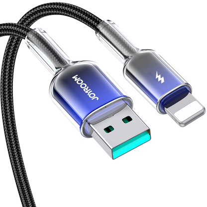 Daten- und Ladekabel USB-A - Lightning Joyroom S-A42, 18W, 1,2m, Schwarz