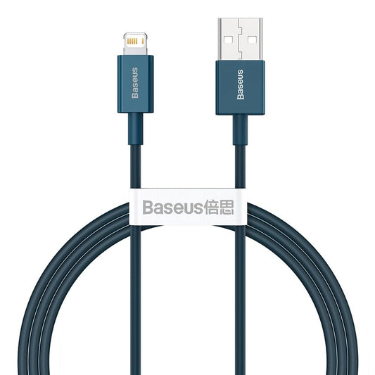 Gegevens- en oplaadkabel USB-A - Lightning Baseus Superior Series, 20W, 1m, Blauw CALYS-A03 