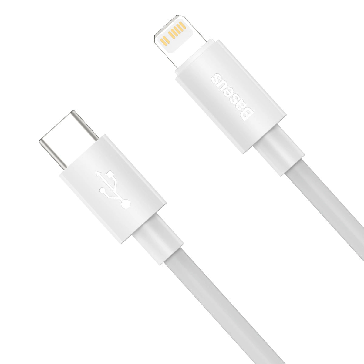 Baseus Eenvoudige Wijsheid USB-C - Lightning Data- en Laadkabel Eenvoudige Wijsheid, 20W, 1,5m, Set 2 stuks, Wit 