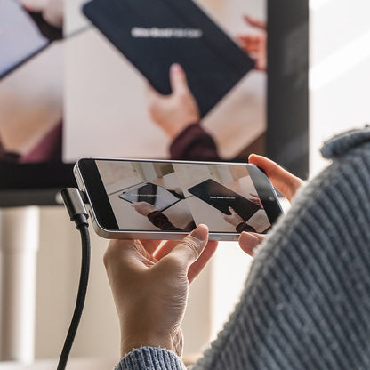 Câble de Données et de Charge USB-C - USB-C Ringke 2X2 Angled, 240W, 2m, Noir