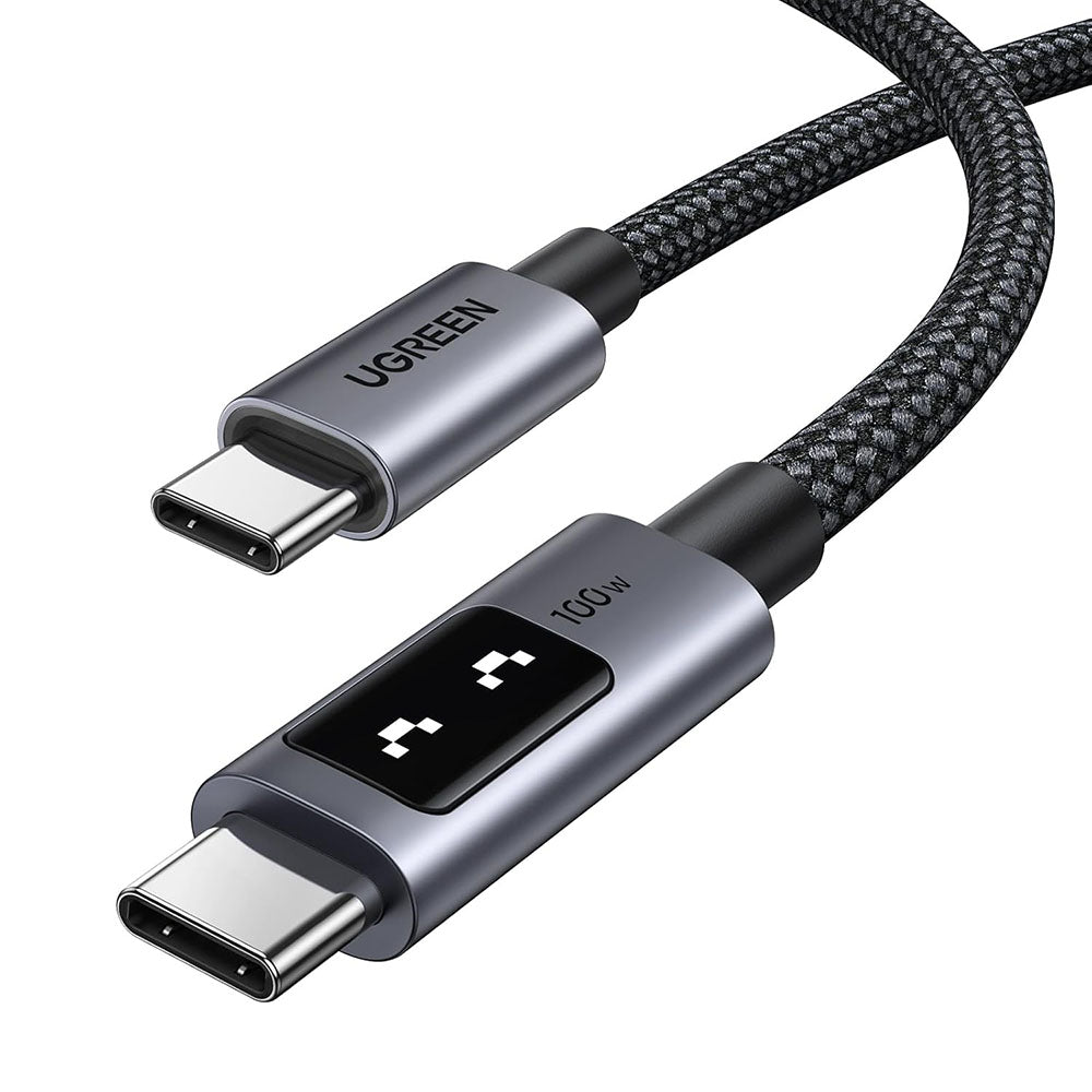 USB-C - USB-C Data- en Oplaadkabel UGREEN L509, 100W, 1m, Gri