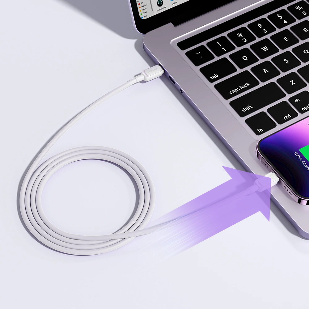USB-C - Lightning Data en Oplaadkabel Joyroom S-A14, 30W, 1.2m, Wit