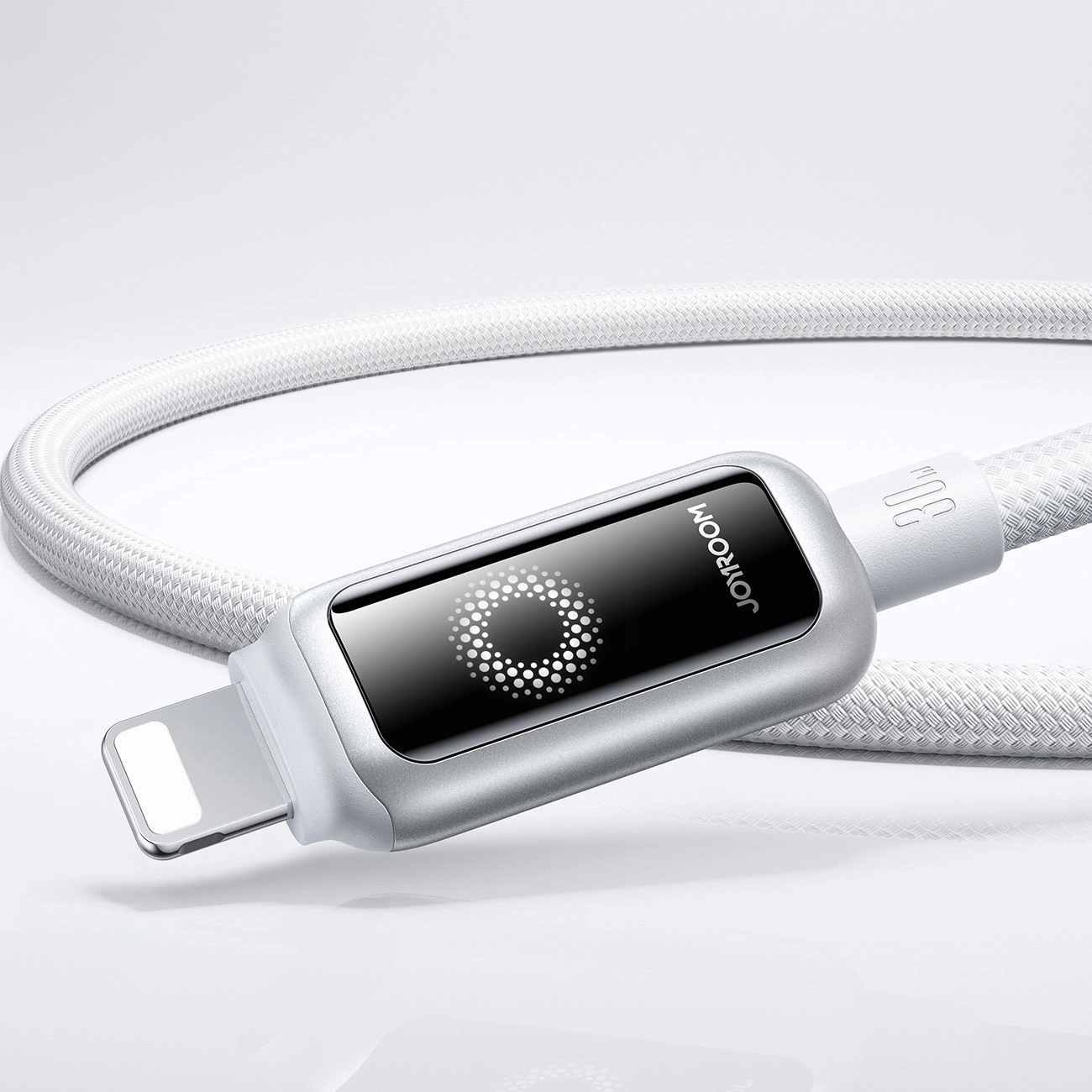 USB-C - Lightning Joyroom S-A55 StarFlight Display Data- en Oplaadkabel, 30W, 1.2m, Wit