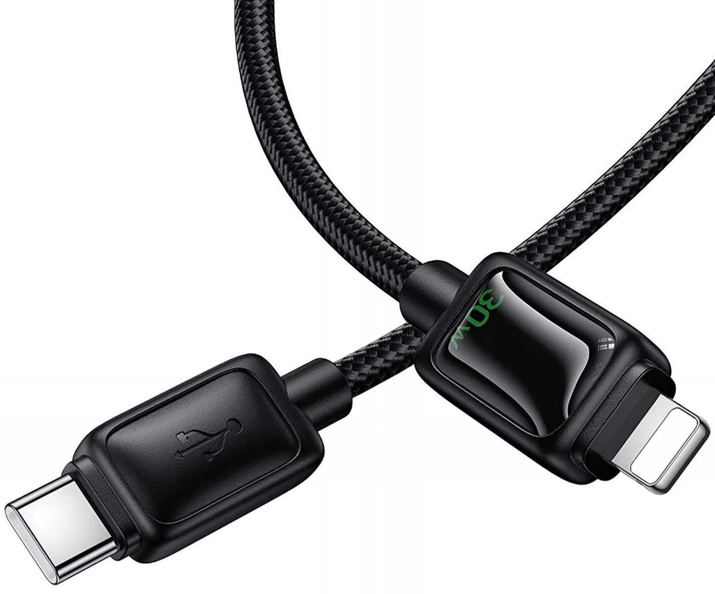 Daten- und Ladekabel USB-C - Lightning HOCO U146, 30W, 1.2m, Schwarz