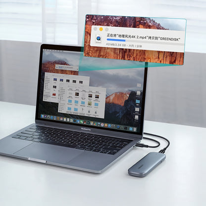 Câble de Données et de Charge USB-C - USB-C UGREEN US300, 100W, 2m, Blanc