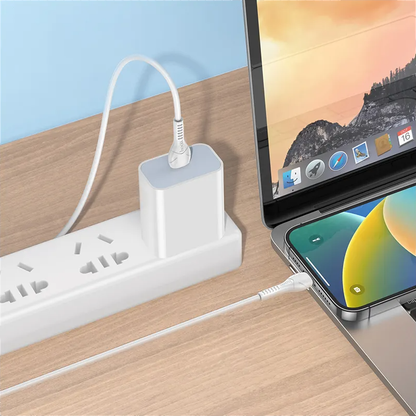 USB-C - Lightning Daten- und Ladekabel HOCO X37, 27W, 1m, Weiß