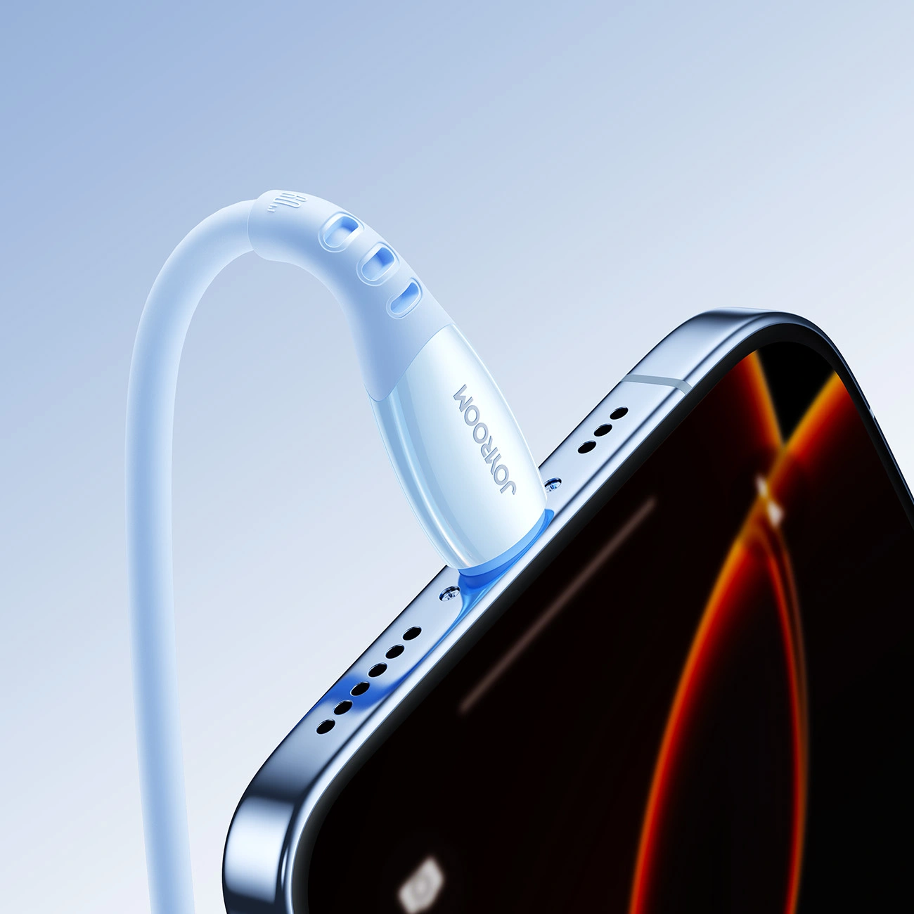 Câble de Données et de Charge USB-C - USB-C Joyroom S-A59 Vibrant, 60W, 1.2m, Bleu