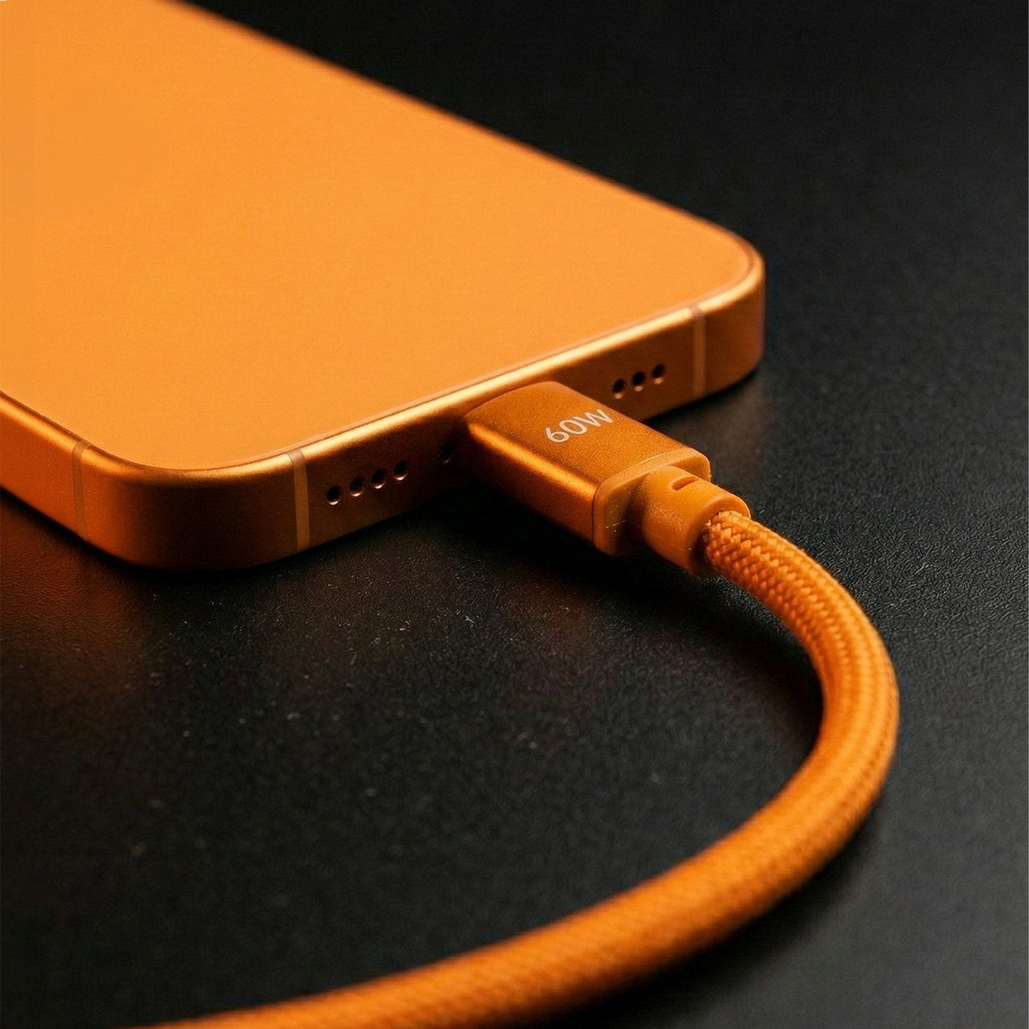 USB-C Data and Charging Cable - USB-C Forever Saffron, 60W, 1m, Orange