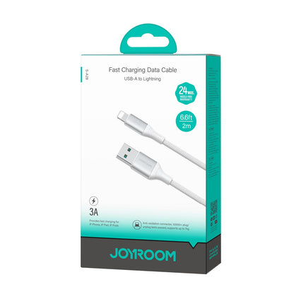 USB-A - Lightning Data en Oplaadkabel Joyroom S-A28 Flash, 18W, 2m, Wit