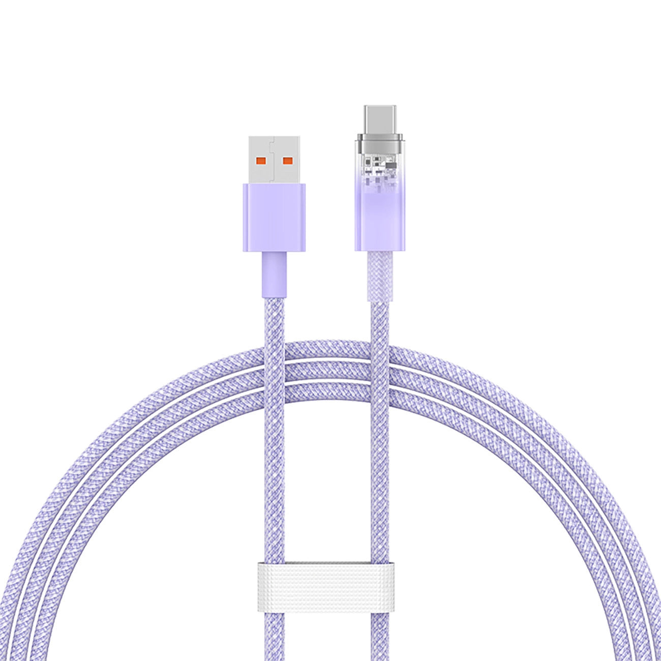 Câble de Données et de Charge USB-A - USB-C Baseus Explorer, 100W, 1m, Mauve CATS010405
