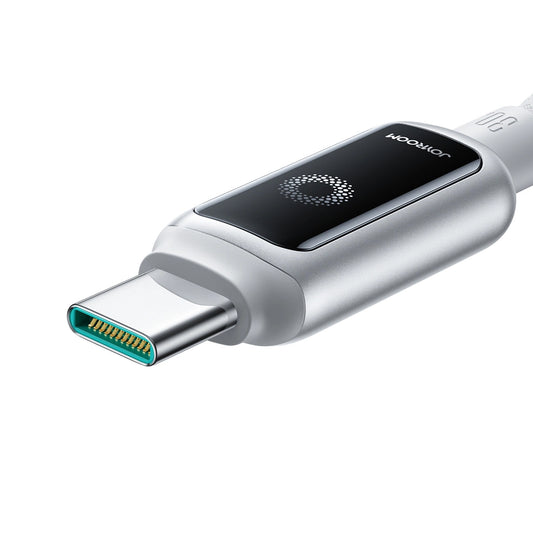 Daten- und Ladekabel USB-C - USB-C Joyroom S-A55 StarFlight Display, 100W, 1.2m, Weiß