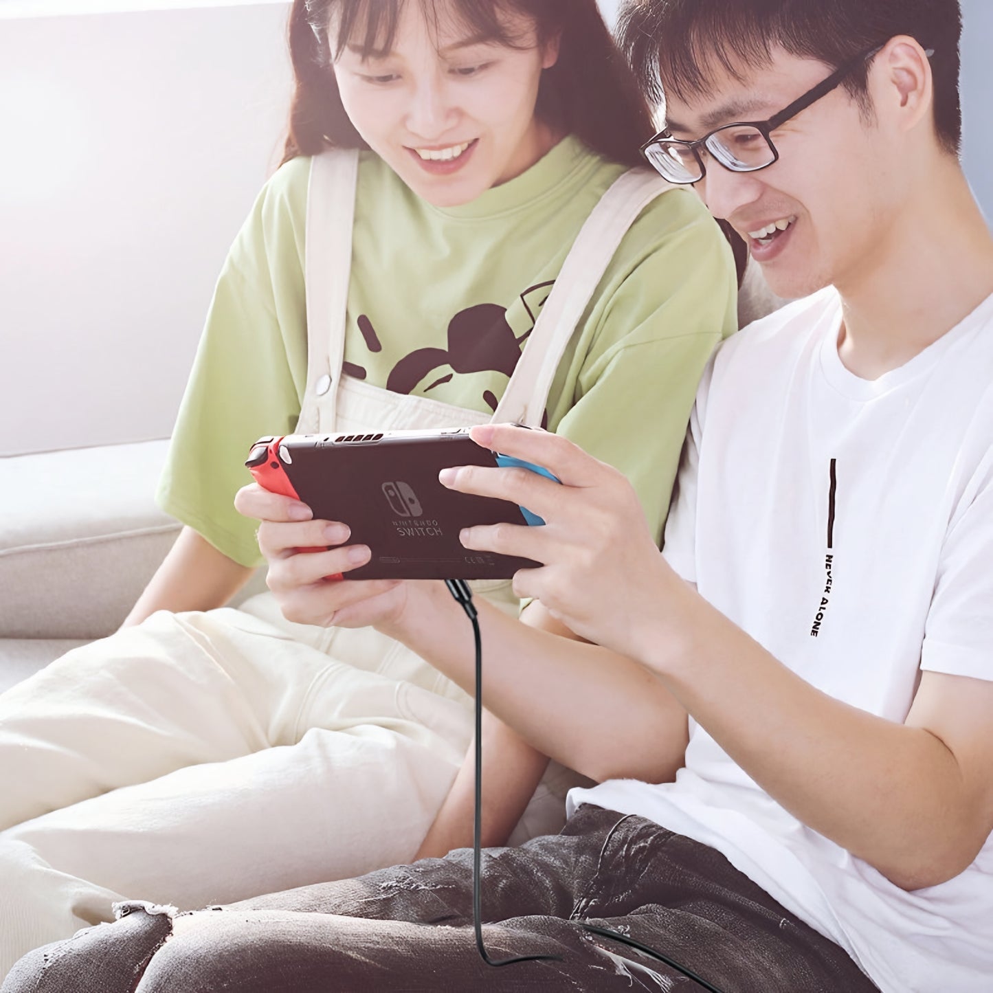 Câble de Données et de Charge USB-C - USB-C UGREEN US300, 100W, 2m, Blanc