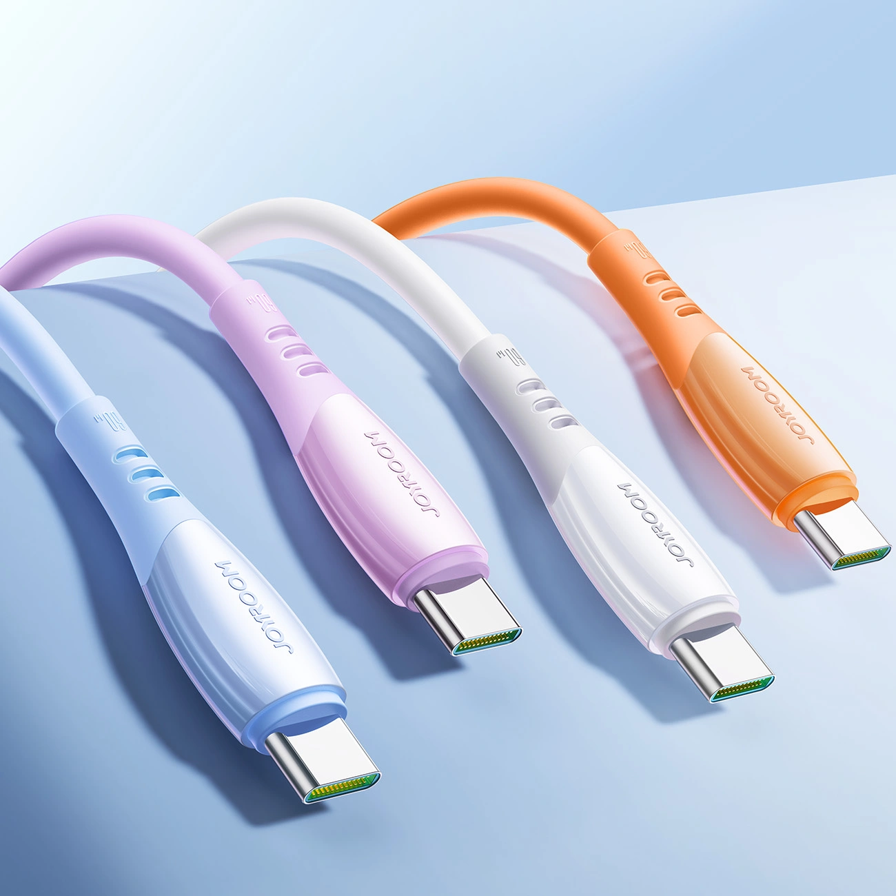 Câble de Données et de Charge USB-C - USB-C Joyroom S-A59 Vibrant, 60W, 1.2m, Bleu