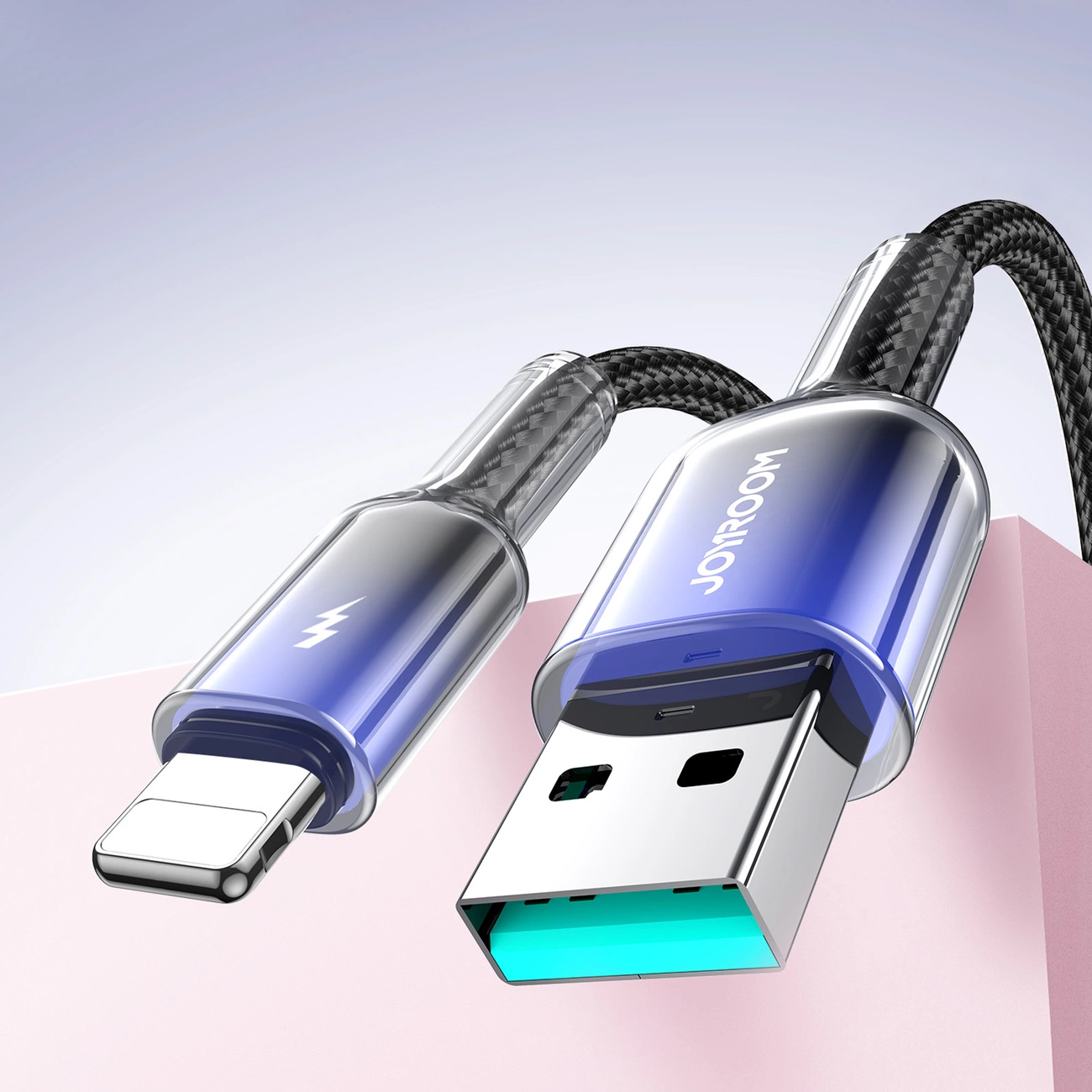 Daten- und Ladekabel USB-A - Lightning Joyroom S-A42, 18W, 1,2m, Schwarz