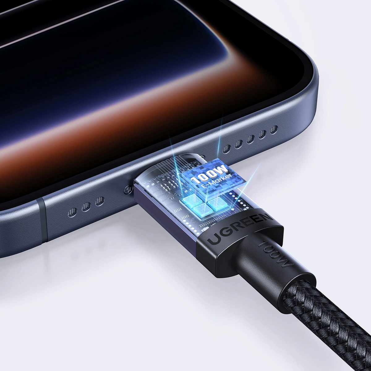 Daten- und Ladekabel USB-C - USB-C UGREEN, 100W, 1m, Schwarz