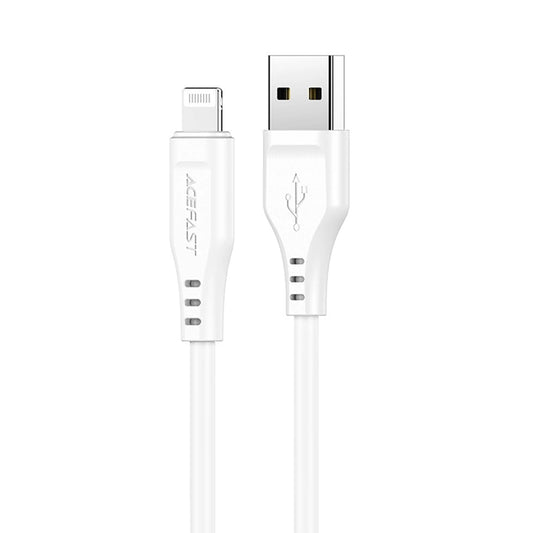 USB-A - Lightning Data- en Oplaadkabel Acefast C3-02, 18W, 1.2m, Wit