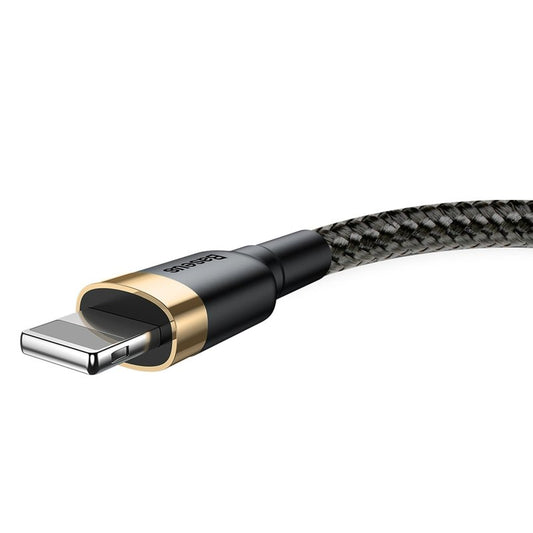 Câble de Données et de Charge USB-A - Lightning Baseus Cafule, 18W, 2m, Doré CALKLF-CV1
