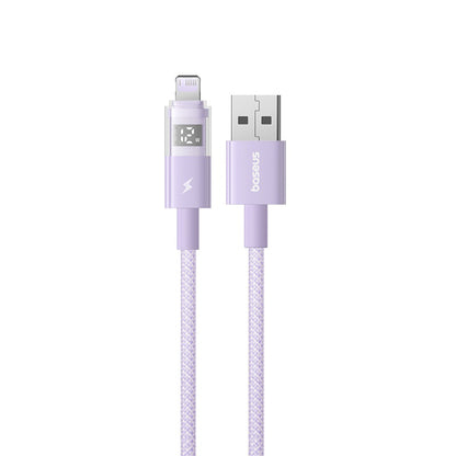 Daten- und Ladekabel USB-A - Lightning Baseus Display 2, 12W, 2m, Lila P10382700511-01
