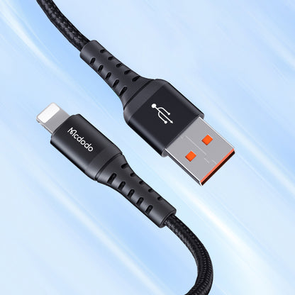 Data- en Oplaadkabel USB-A - Lightning McDodo CA-2261, 18W, 1m, Zwart