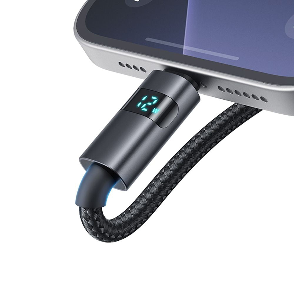 Câble de Données et de Charge USB-A - Lightning McDodo CA-6490 Display, 18W, 1.2m, Noir