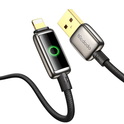 Daten- und Ladekabel USB-A - Lightning McDodo CA-6590 Auto Power Off, 18W, 1.2m, Schwarz