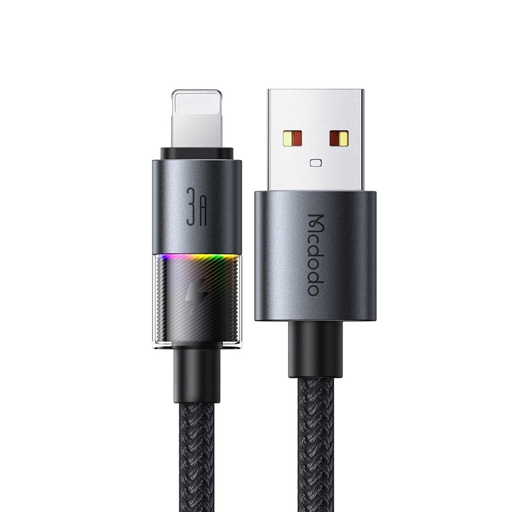 Data- en Oplaadkabel USB-A - Lightning McDodo CA-8170 Colorful, 18W, 1.2m, Zwart