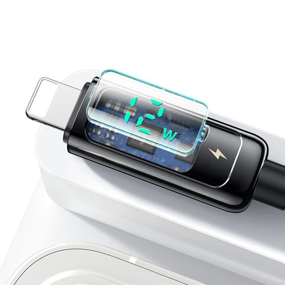 Data- en Oplaadkabel USB-A - Lightning McDodo CA-9940 Display, 12W, 1.2m, Zwart