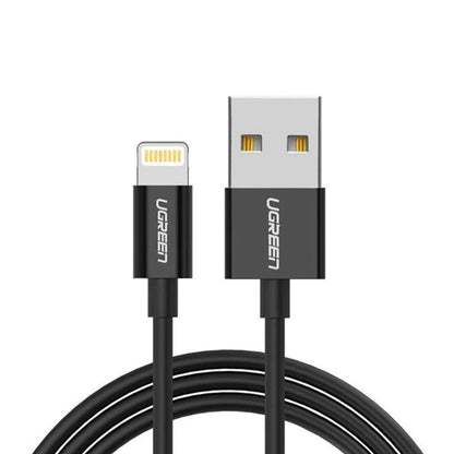 USB-A - Lightning Daten- und Ladekabel UGREEN 80823, 18W, 2m, Schwarz