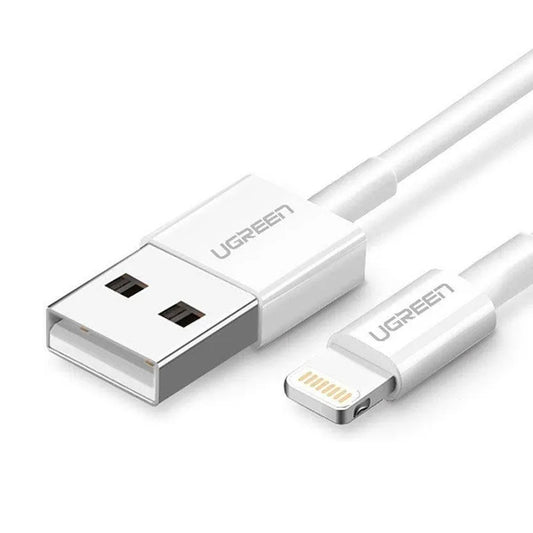 Data- en Oplaadkabel USB-A - Lightning UGREEN US155 (20730), 18W, 2m, Wit