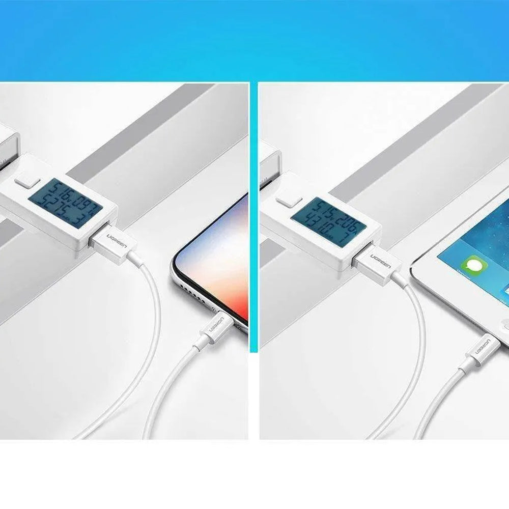 Daten- und Ladekabel USB-A - Lightning UGREEN US155 (20730), 18W, 2m, Weiß