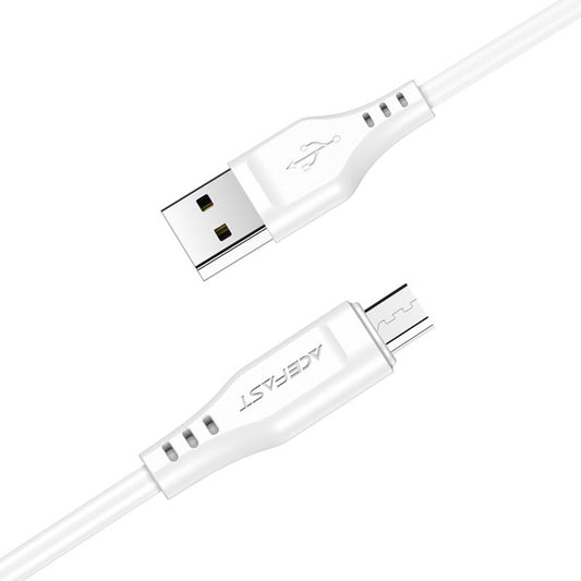 Daten- und Ladekabel USB-A - microUSB Acefast C3-09, 18W, 1,2m, Weiß