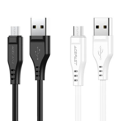 Data- en Oplaadkabel USB-A - microUSB Acefast C3-09, 18W, 1.2m, Zwart