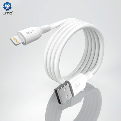 Daten- und Ladekabel USB-A - microUSB Lito LD06V, 18W, 1m, Schwarz