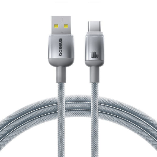 Daten- und Ladekabel USB-A - USB-C Baseus Discolor, 100W, 1m, Silber E0420803