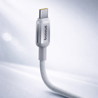 Data- en Oplaadkabel USB-A - USB-C Baseus Discolor, 100W, 1m, Zilver E0420803