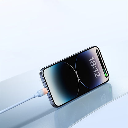 Câble de Données et de Charge USB-A - USB-C Baseus Discolor, 100W, 2m, Argenté E0420700