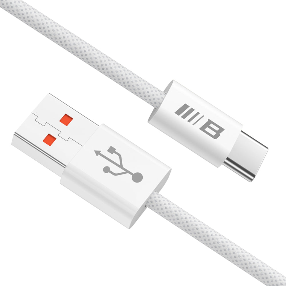 USB-A - USB-C Blueo Daten- und Ladekabel, 18W, 1,5m, Weiß