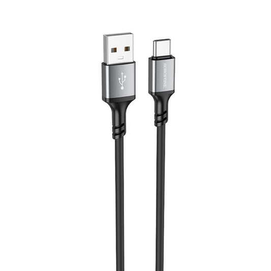 Data- en Oplaadkabel USB-A - USB-C Borofone BX83, 18W, 1m, Zwart